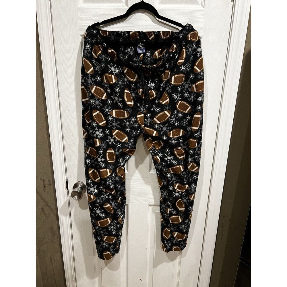STAFFORD ULTRA PLUSH SOFT FOOTBALL THEME‎ SLEEP PANT SIZE 2XL